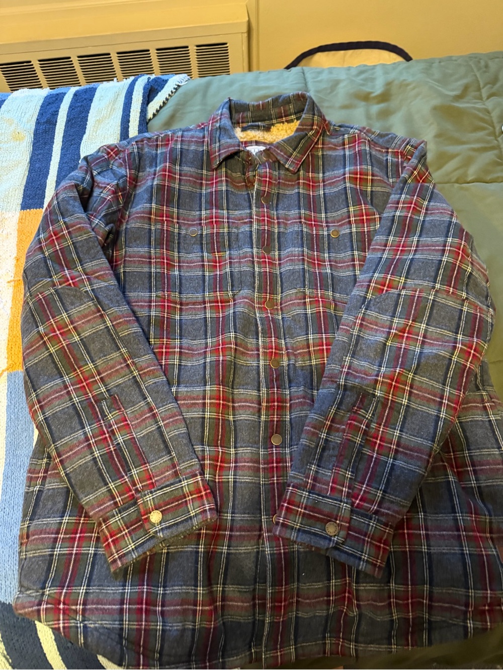 LL Bean Sherpa Lined Flannel